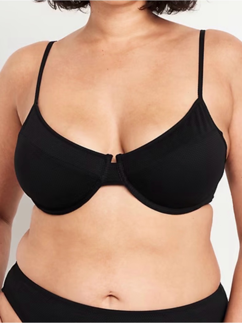 Nwt Old Navy Textured Underwire Balconette Bikini Top, Size 2x